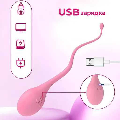 Вагинальное яйцо Passion силиконовое на пульте от USB с хвостиком (4821002029518) - фото 5