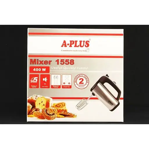 Стационарный электрический ручной миксер А-Плюс с насадками для замешивания крутого теста - фото 2