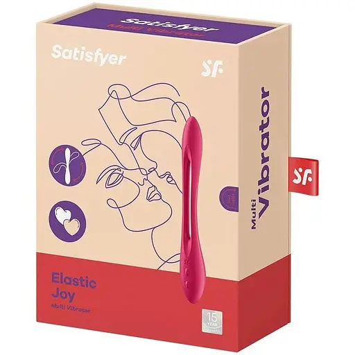 Універсальний гнучкий вібратор для пар Satisfyer Elastic Joy Red - фото 6
