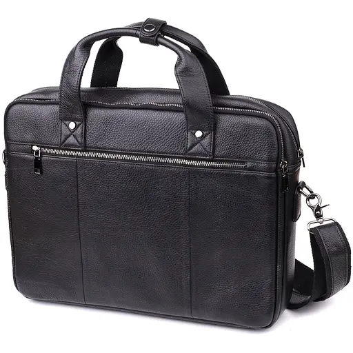 Місткий портфель для чоловіків з натуральної шкіри Vintage 42х30,5х11 см sum0028981 - фото 2