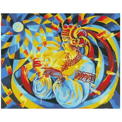 Розмальовка за номерами Brushme Свічка надії Олег Лобурак (40х50) (BS53313)