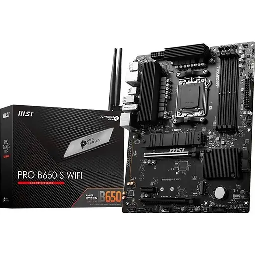 Материнська плата MSI PRO B650-S WIFI (911-7E26-003) [139982]