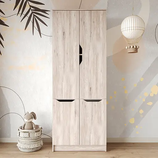 Шафа розпашна MebelStar 4Д Лілу 80x40x210 см Аляска сірий (MBS-1409) - фото 2