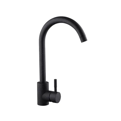 Змішувач для кухні Kroner KRP Edelstahl Komposit - SCH035 CV027437 Чорний матовий - фото 1