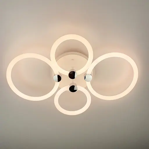 LED люстра с кольцами, рассеивающая свет на 360° Line.F A 2838/2+2 RGB LED - фото 2
