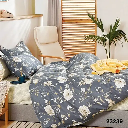 Комплект постільної білизни Viluta євро ранфорс 23239 100% бавовна - фото 1