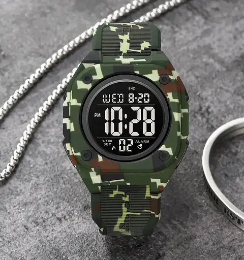 Годинник чоловічий наручний спортивний Skmei 2160 (Зелений камуфляж) - фото 4
