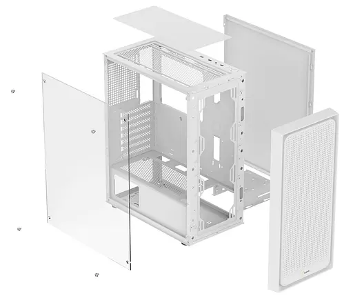 Корпус OCYPUS GAMMA C50 WH (GAMMA-C50-WHG000XX-GL) без блока питания - фото 6