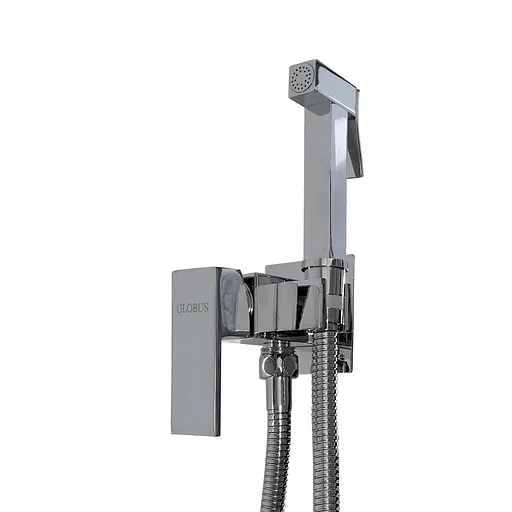 Набір гігієнічного душа прихованого монтажу Globus Lux GLN-0-106MIX, Хром - фото 7