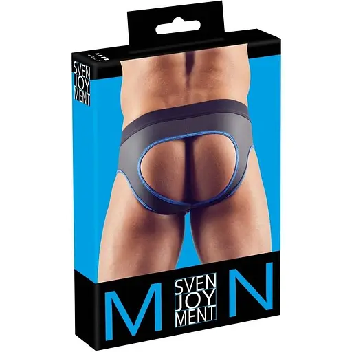 Чоловічі труси Svenjoyment Underwear Jock XL (чорний із синім) - фото 1