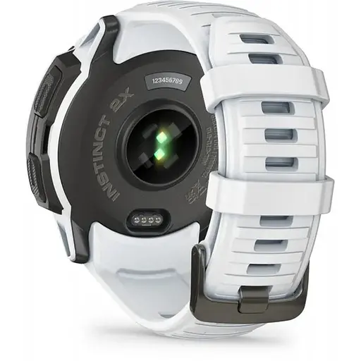 Смарт-годинник Garmin Instinct 2X Solar з білим силіконовим ремінцем - фото 2