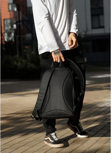 Чоловічий рюкзак Sambag ZARD LST чорний 46 х 28 х 13 см (25018065m) - фото 6