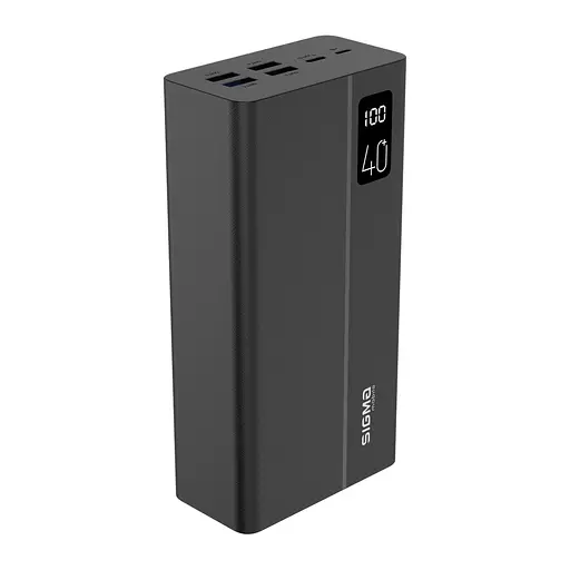 Зовнішній акумулятор Sigma X-power SI40A3QL 400000 mAh 4*USB + Type-C LCD - фото 1