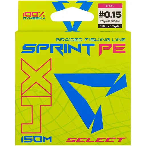Шнур Select Sprint PE 4X Pink 150m #0.15/0.04mm 5lb/2.3kg - фото 2