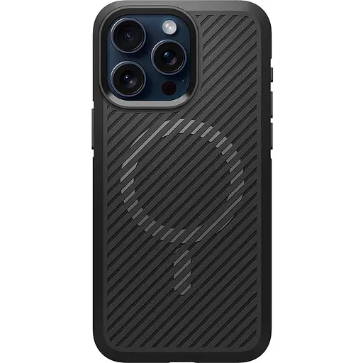 Оригинальный противоударный чехол Spigen Core Armor MagSafe (MagFit) для Iphone 15 Pro Max (6.7") Black ACS06442 - фото 2