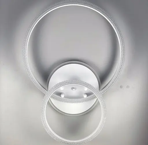 Світлодіодний світильник на 2 кільця в білому корпусі Line.F A 77012/2B+LED WH - фото 8