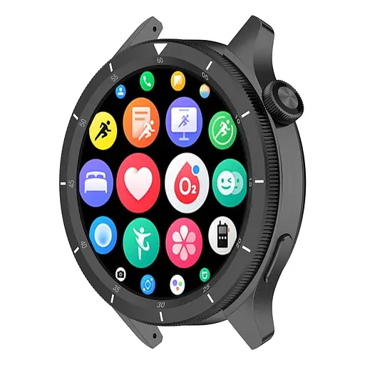 Безель металлический Sikai для смарт-часов Xiaomi Watch S3/S4 Black-white + защитное стекло - фото 6
