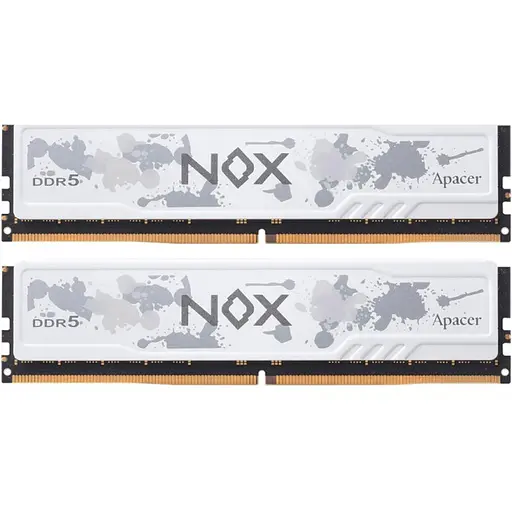 Модуль пам'яті DDR5 Apacer NOX 2x16GB 5600MHz White (AH5U32G56C522MWAA-2) [148617]