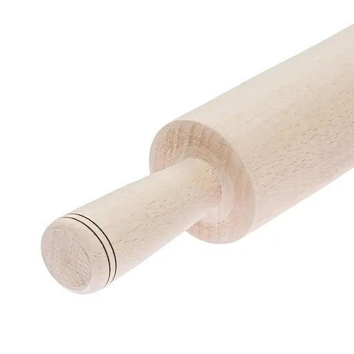 Качалка дерев'яна з фігурними ручками 26 см Ø 4.5 см, Woodly 86782 - фото 3