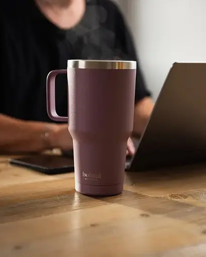 Термостакан SmartShake Bohtal с ручкой из нержавеющей стали Tumbler Plum 900 мл (11290001) - фото 2