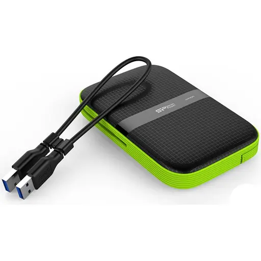 Внешний жесткий диск Silicon Power Armor A60 1 TB (SP010TBPHDA60S3K) черно-зеленый - фото 4