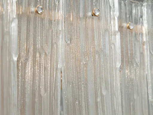 Витончена кришталева люстра овальної форми на 10 ламп, золото - фото 4