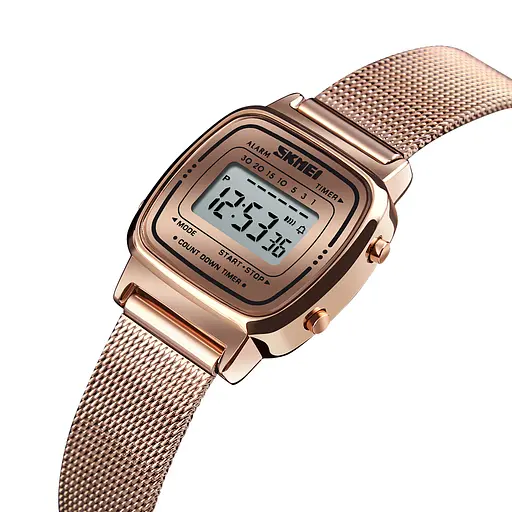 Наручний годинник жіночий 1901MHRG Rose Gold Mesh Skmei acs0030478 - фото 2