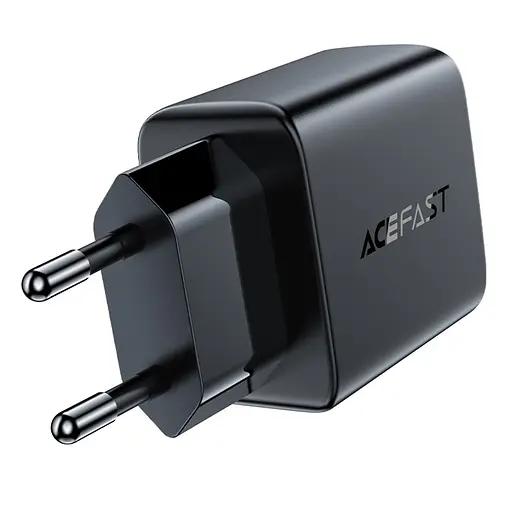 Мережевий зарядний пристрій Acefast A33 2 USB QC 18W чорний - фото 5