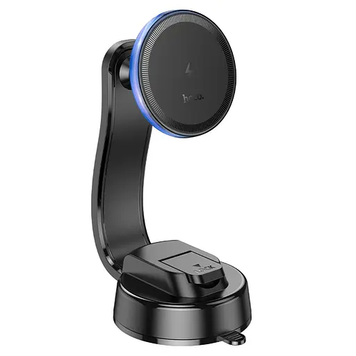 Автодержатель Hoco HW25 магнитный с беспроводной зарядкой черный - фото 6