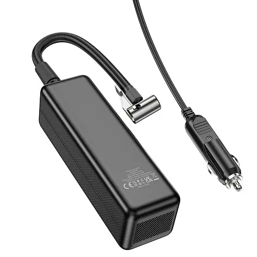 Автомобільний насос Hoco ZP5 May smart air pump Black - фото 5