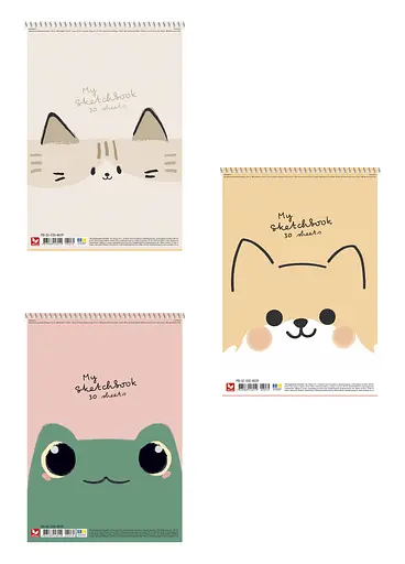 Набір альбомів для малювання 3 шт. Альбом Школярик 30 арк. А4 8030 4823088248210 - фото 1