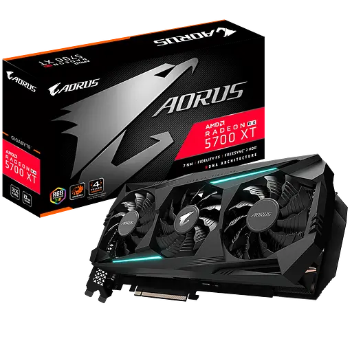 Відеокарта AMD Radeon RX 5700 XT 8GB Gigabyte Aorus (GV-R57XTAORUS-8GD) Б/В