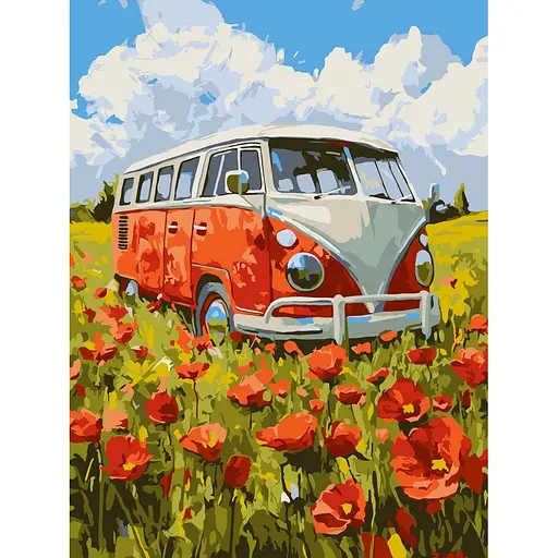 Картина за номерами "Подорож у червоне" ©art_selena_ua Ідейка KHO6392, 30х40 см - фото 1