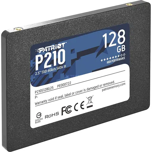 Накопичувач SSD Patriot P210 128GB 2. 5" 7mm SATAIII 3D QLC - фото 1