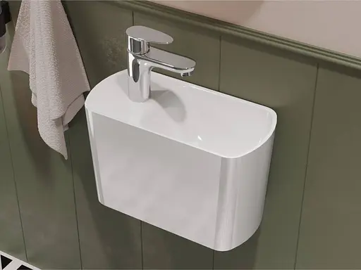 Умивальник Miraggio Helix R глянсовий 0001549, Білий - фото 6