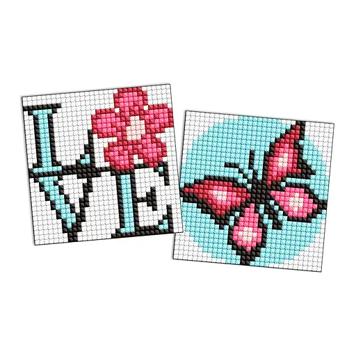 Алмазна мозаїка на магніті "Граційний метелик" Ідейка AMG1061, 9x9 см - фото 1