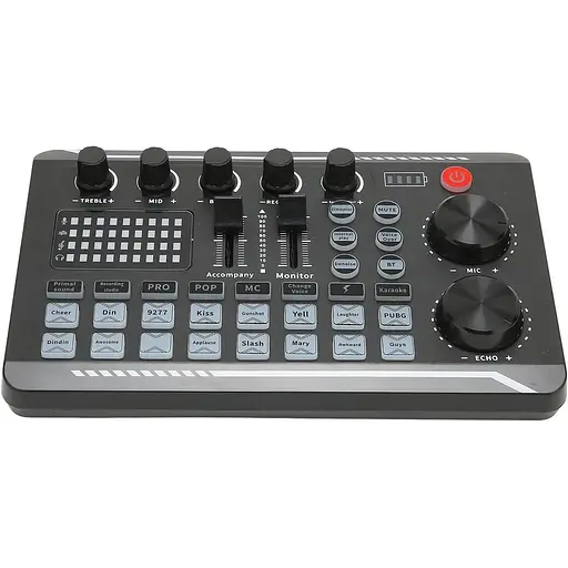 Звуковая микшерная плата, звуковая карта для изменения голоса с несколькими звуковыми эффектами, живая звуковая карта для прямой трансляции