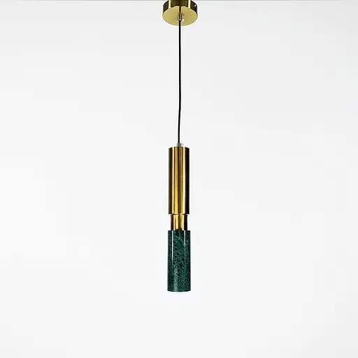 Подвес Gleam с зеленым мраморным плафоном в стиле Ар-деко | Line F | Арт. SC1/1 Green - фото 7