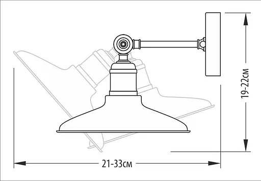 Настінне бра, PikArt арт. 1200 Мідний - фото 2