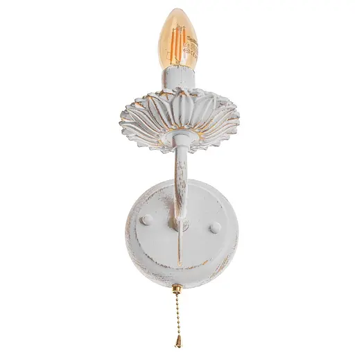 Бра Brille BKL-666W/1 настінне накладне класичне E14 WH+G - фото 6