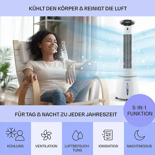 Охолоджувач повітря Klarstein Skyscraper Ice 4-in-1 (10028303) - фото 2