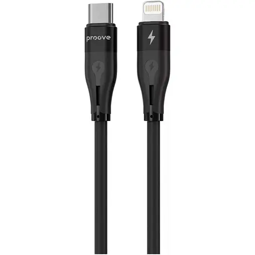 Кабель Proove Soft Silicone USB-C to Lightning 27W 1m Black (CCSO27002101) [130629] - фото 2