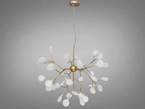 Символ роскоши, новейшая, футуристическая люстра "Светлячок", 36 ламп, золото - фото 1