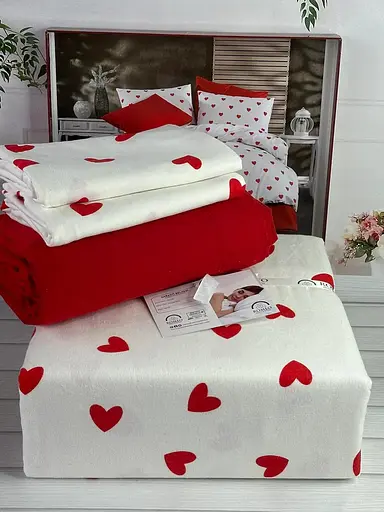 Постельное белье Romeo Home Love Red Фланель Belizza pbe0051826 - фото 2