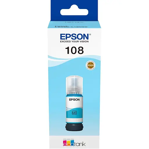 Epson Контейнер з чорнилом 108 EcoTank L8050/L18050 light cyan