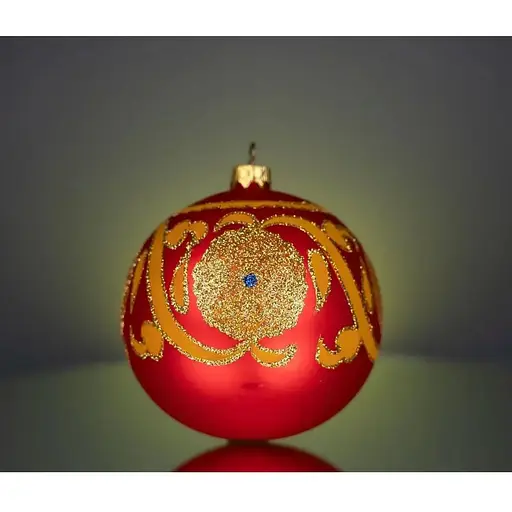 Набір ялинкових прикрас Різдвяні історії Код нації: Кримський 3 кулі скло (4820001107180) - фото 4