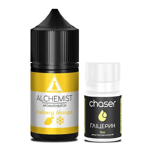 Набор компонентов для самозамеса солевой заправки ALCHEMIST 30 мл Iceberg Mango Манго Холодок, 0-50 мг (18090) - фото 2