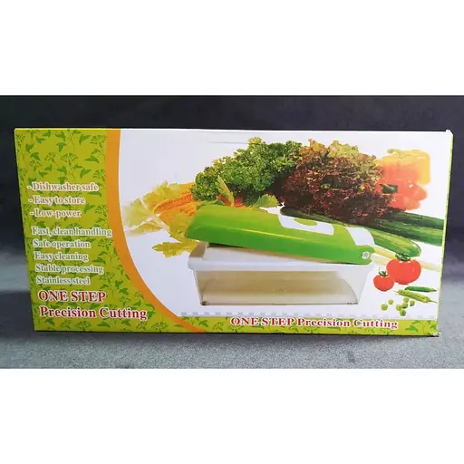 Мультислайсер Nicer Dicer Plus 8828 механическая овощерезка с насадкой для мелких кубиков - фото 7