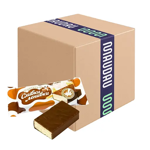 Цукерки вафельні Roshen Сливки-Ленивки 1 кг