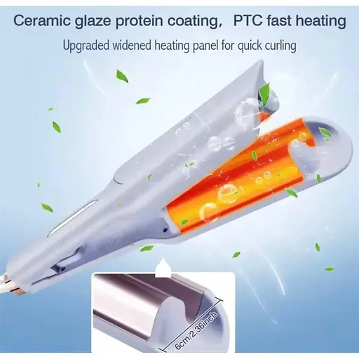 Профессиональный электрический утюжок для волос Ckeyin RD-877B 32 мм - фото 4